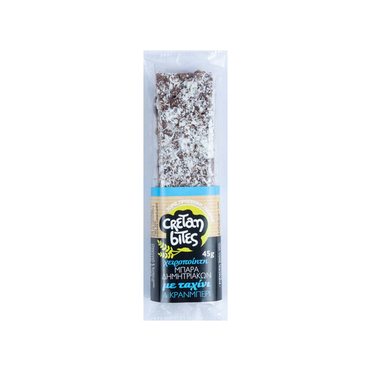 Cretan Bites Μπάρα Δημητριακών Ταχίνι & Cranberry 45 gr