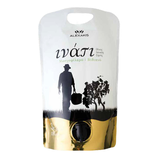 Ινάτι Κρασί Λευκό Ασκός 3 lt