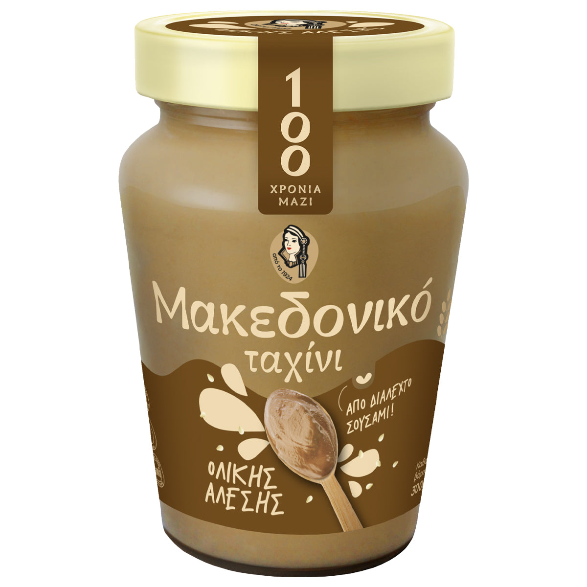 Μακεδονικό Ταχίνι Ολικής Άλεσης Χωρίς Γλουτένη Vegan 300 gr
