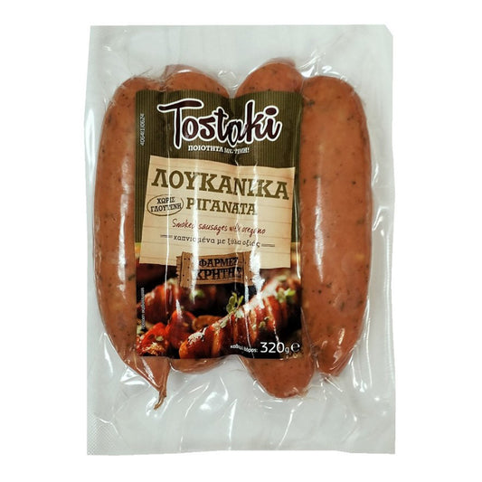 Tostaki Λουκάνικα Ριγανάτα Χωρίς Γλουτένη 320 gr
