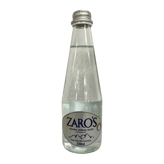 Zaro’s Sparkling Ανθρακούχο Μεταλλικό Νερό Γυάλινη Φιάλη 330 ml